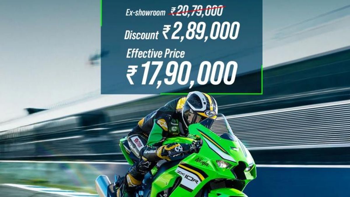 Kawasaki Ninja ZX-10R gets massive Rs 2.89 lakh discount in India
