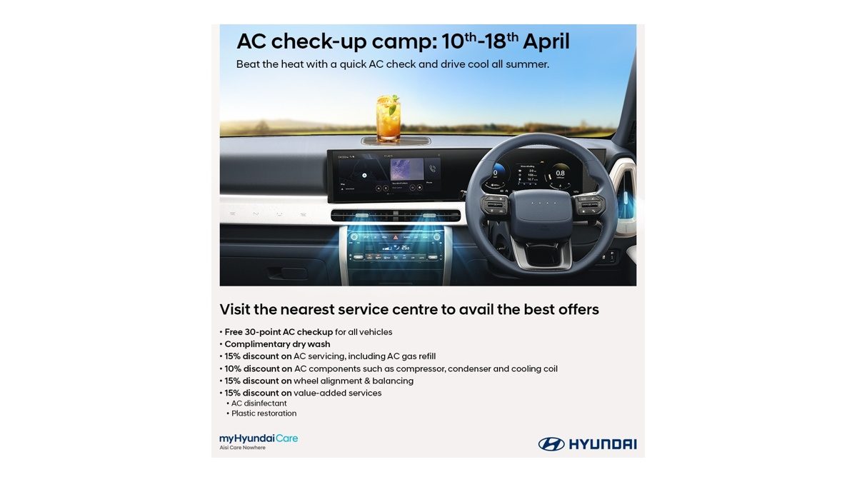 Hyundai Announces Nationwide AC Checkup Camp from April 10 to 18