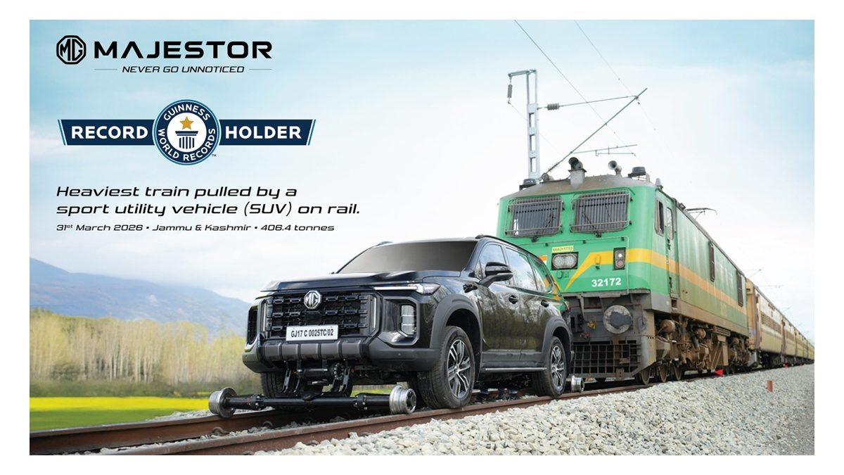MG Majestor Sets Guinness World Record for Pulling Heaviest Train by an SUV