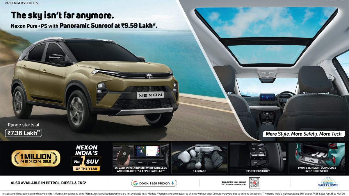 Tata Nexon Pure+ PS Launched At Rs 9.59 Lakh With Panoramic Sunroof
