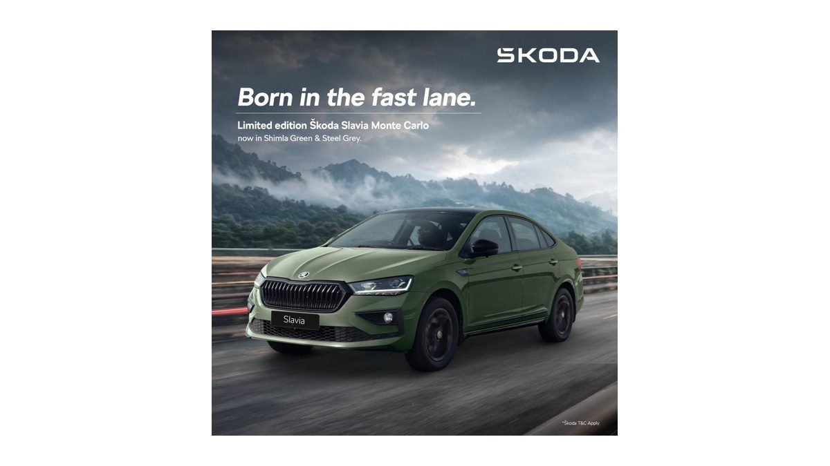 Skoda Slavia Monte Carlo Gets New Shimla Green & Steel Grey Colours; Limited To 200 Units